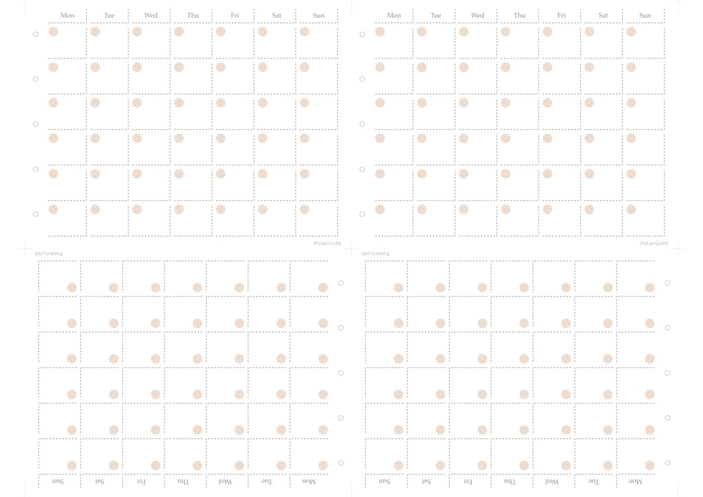 A7正寸monthlyリフィル