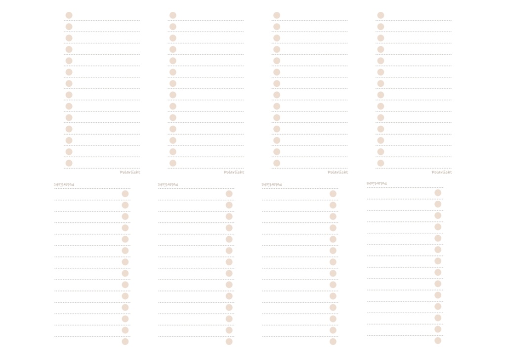 マイクロ5、A7正寸サイズ リストリフィル