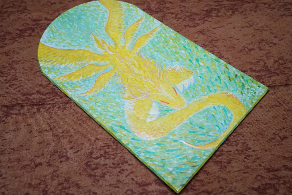 水彩画『Energy of Light Dragon｜光龍』Watercolor Painting [ Energy of Light Dragon ]