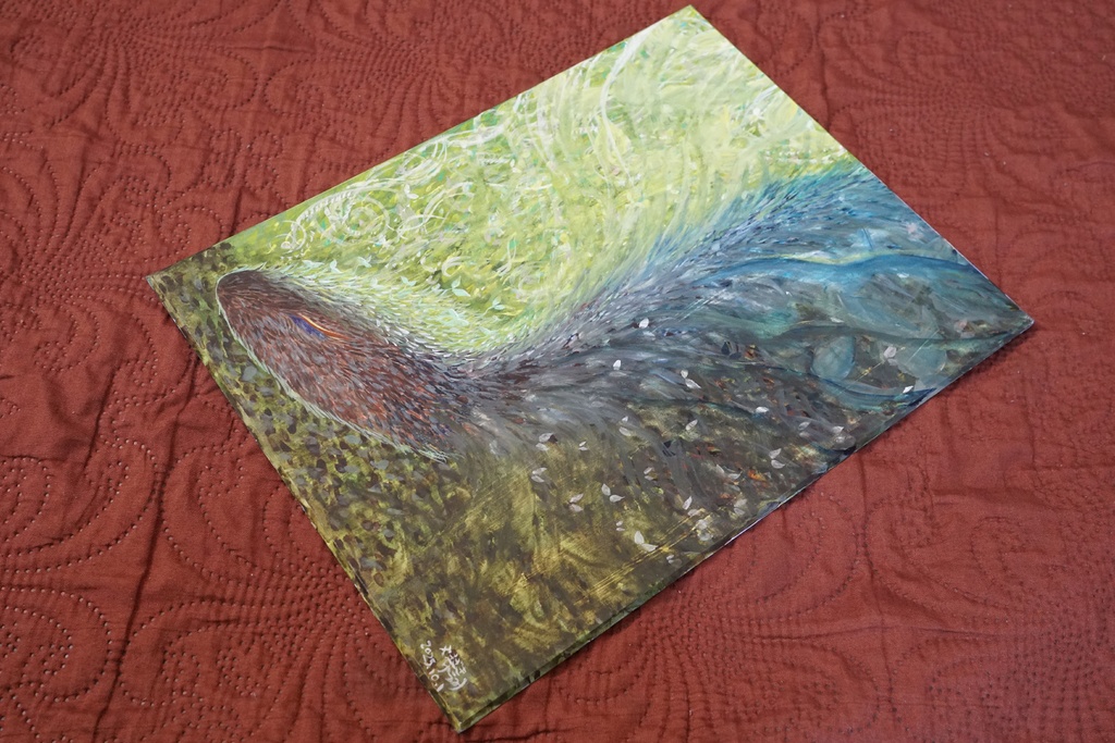 水彩画『眠龍』Watercolor Painting [ The Sleeping Dragon ]