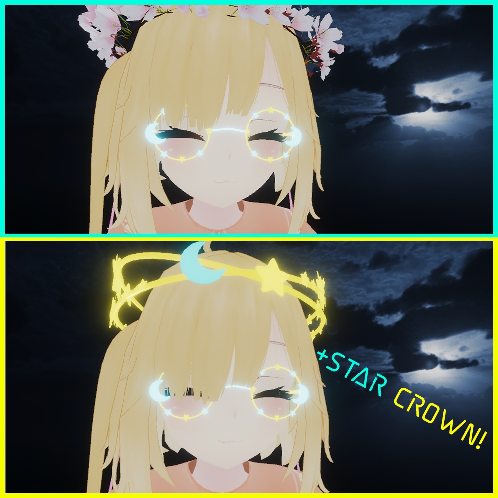 「3Dモデル」(FREE!)Star Glasses スターグラス (1.00)