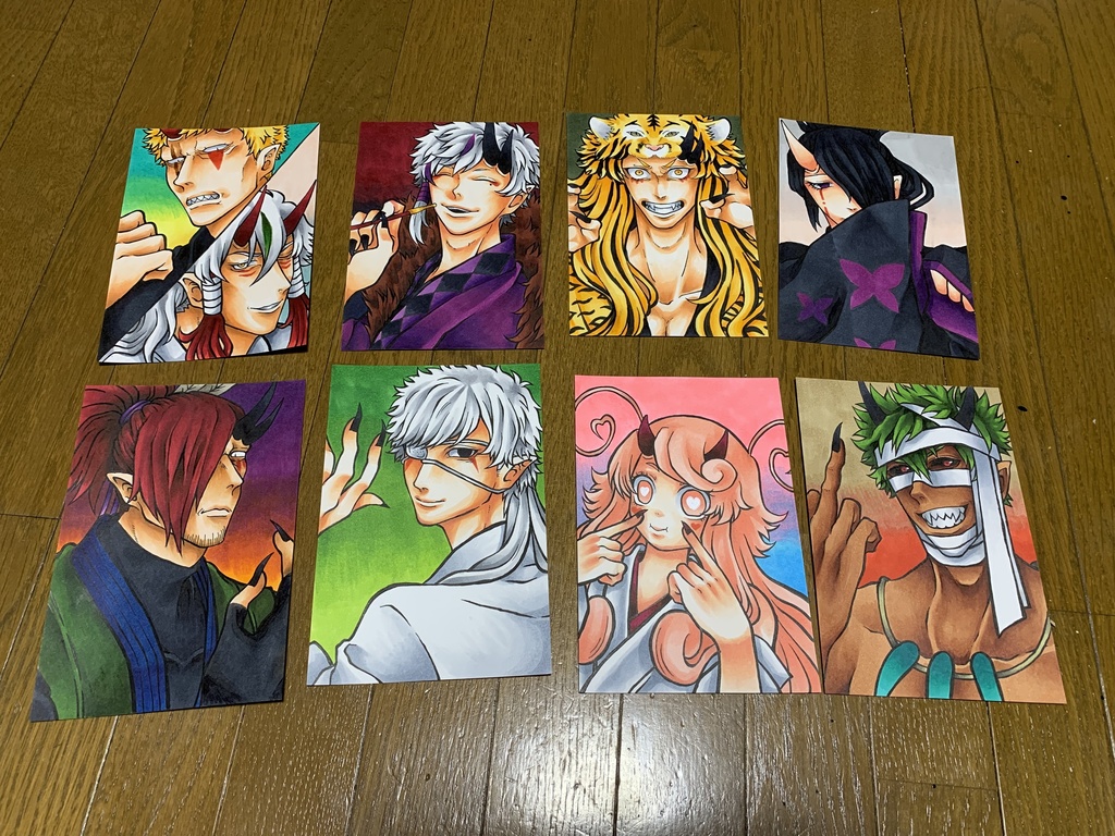 節分ハガキ 「大江山四天王と伊吹山四天王」