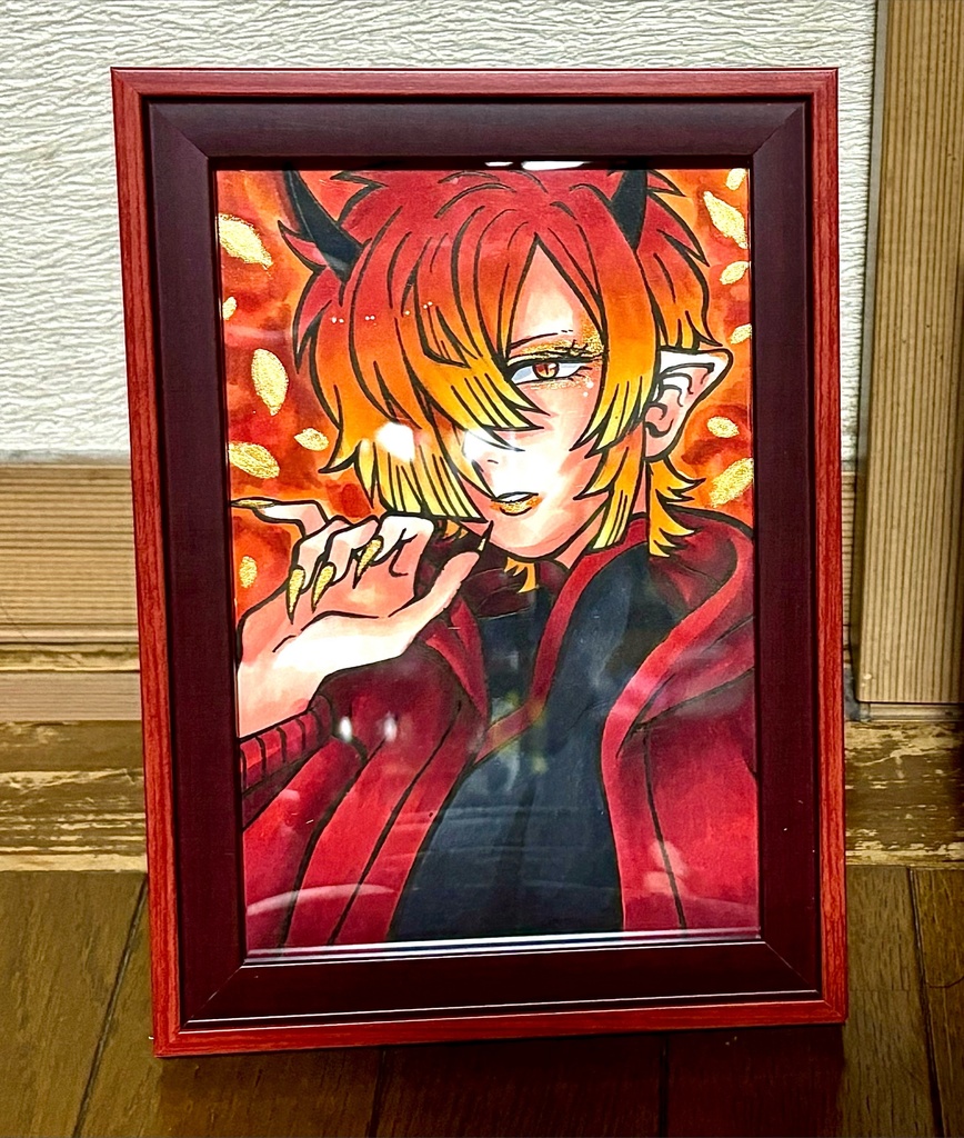 【ハガキ原画】鬼女紅葉