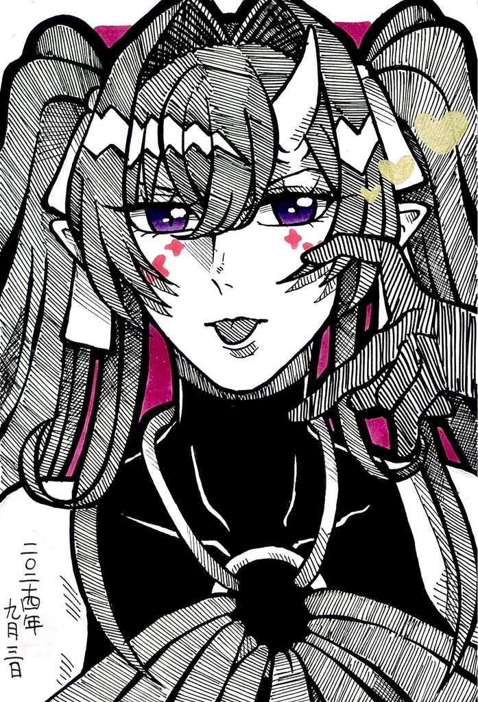 【ハガキ原画】火玉童子