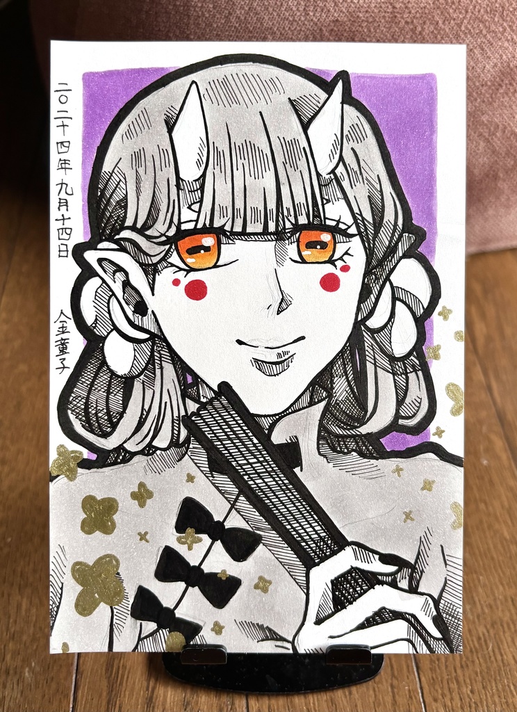 【ハガキ原画】金童子