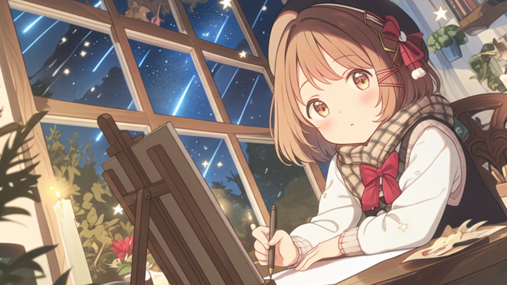 【フリーBGM】星降るアトリエ🌌🎨 チル/癒し/夜/ファンタジー【作業・配信・勉強用】