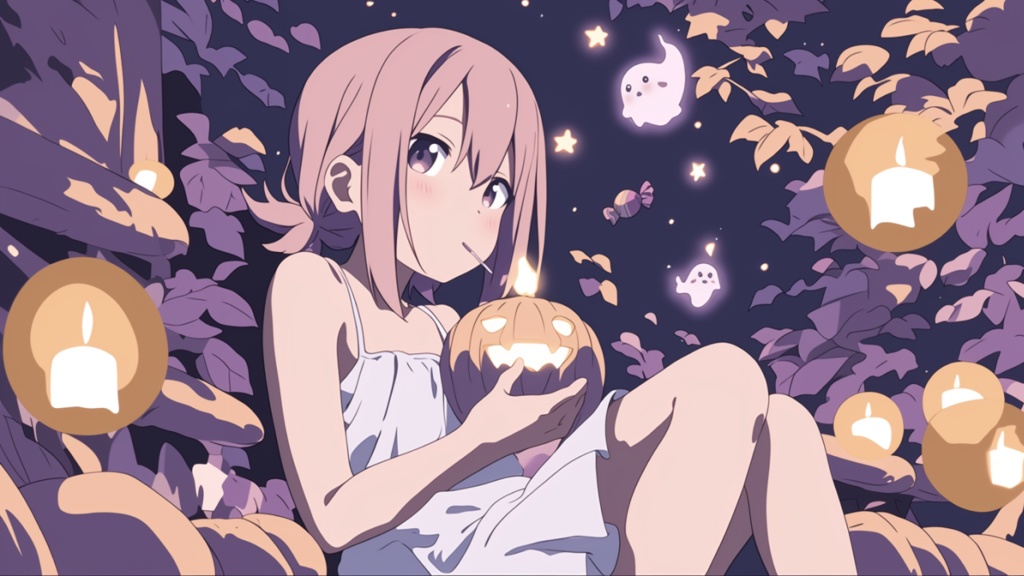 【フリーBGM】かぼちゃと月あかり🎃🌙 ハロウィン/チル/夜/Lo-fi【作業・配信・勉強用】