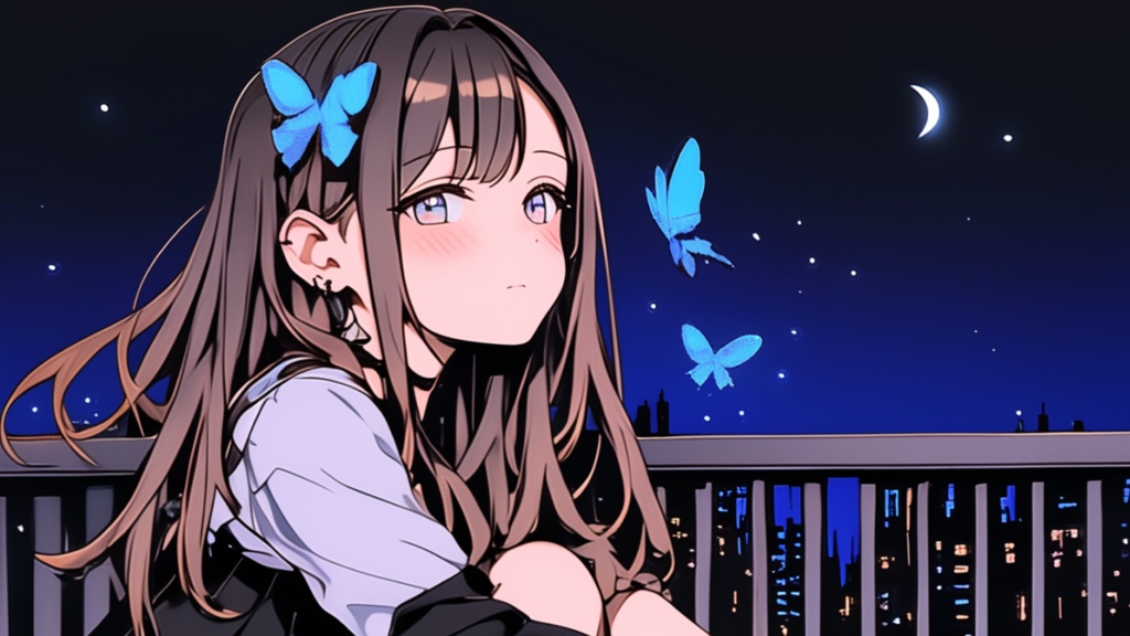 【フリーBGM】やさしい夜風🍃🌙 チル/夜/Lo-fi/癒し【作業・配信・勉強用】