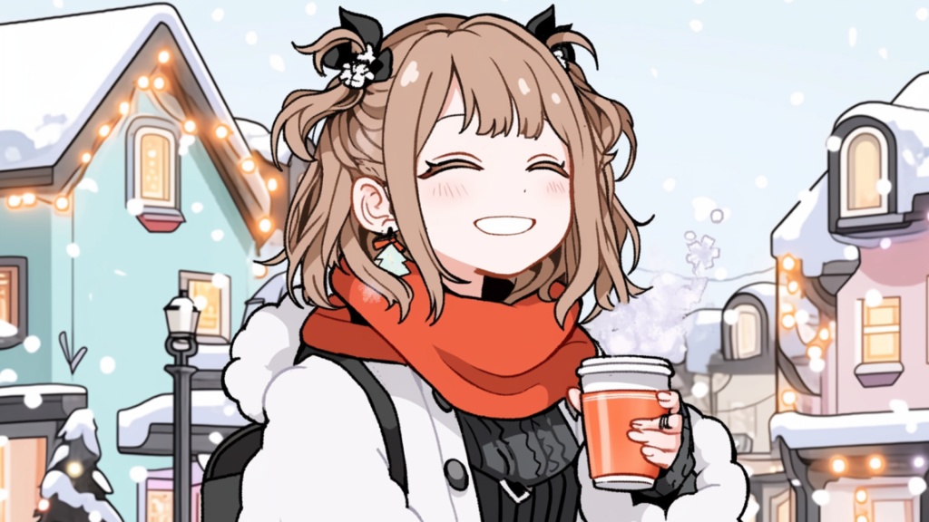 【フリーBGM】スノータウン🎡❄️ 明るい／ゲーム風／冬／ポップ【作業・配信・勉強用】