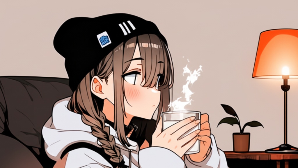 【フリーBGM】ホットミルクナイト☕🌙 チル／やさしい／Lo-fi／冬【作業・配信・勉強用】