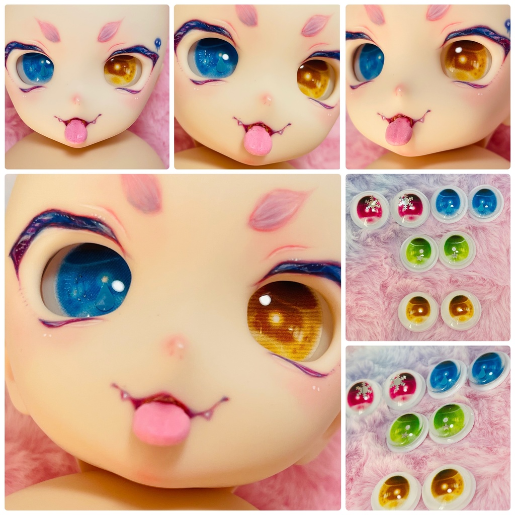 リトでびアイ(カボションアイ)MDDなどに 3つ入りセット