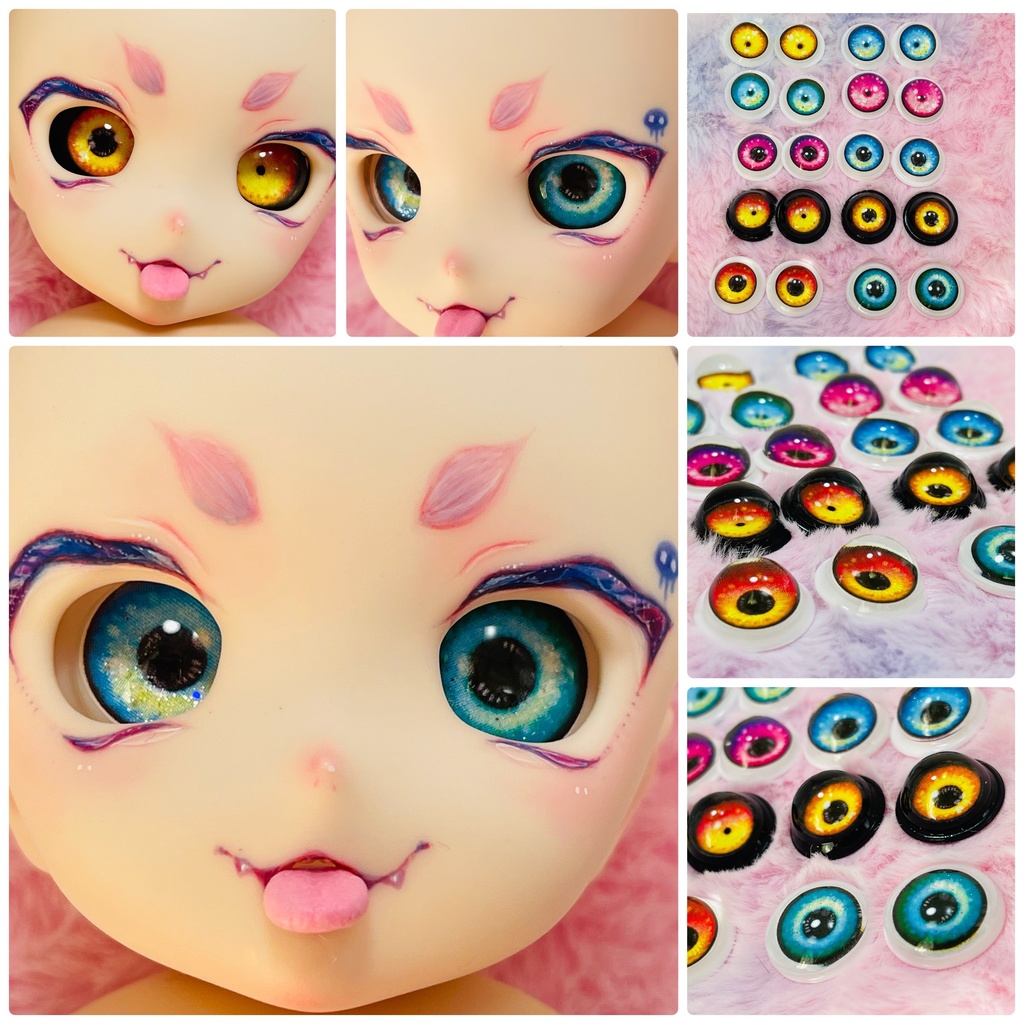 リトでびアイ(カボションアイ)MDDなどに 3つ入りセット