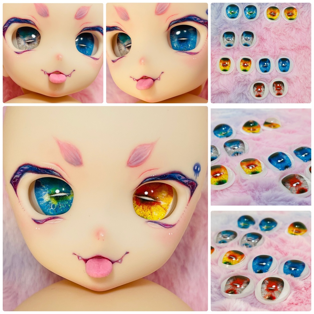 リトでびアイ(カボションアイ)MDDなどに 3つ入りセット