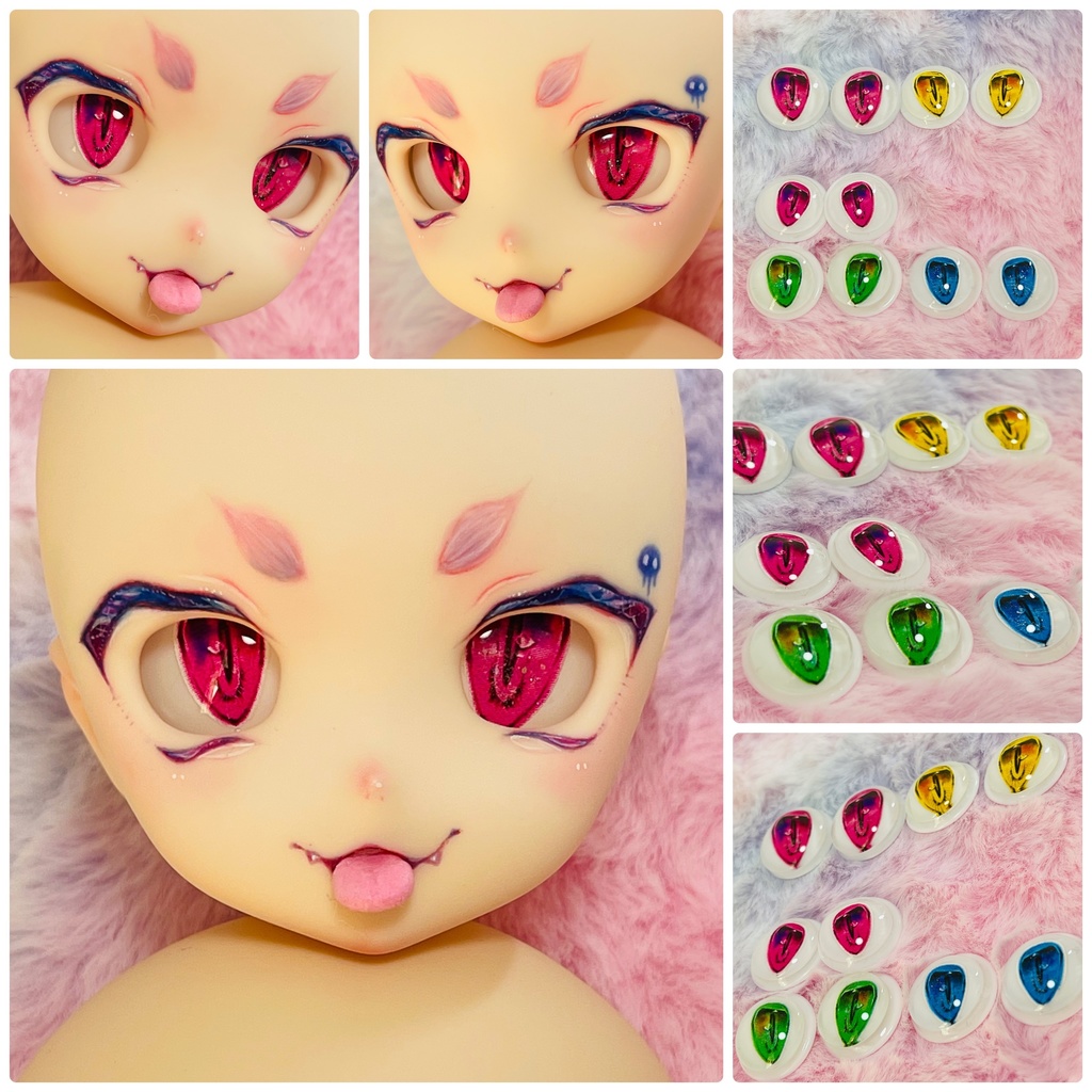 リトでびアイ(カボションアイ)MDDなどに 3つ入りセット