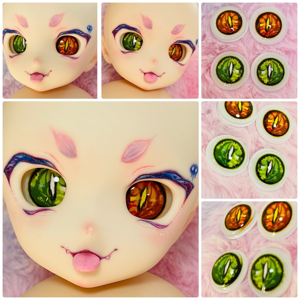 リトでびアイ(カボションアイ)MDDなどに 3つ入りセット