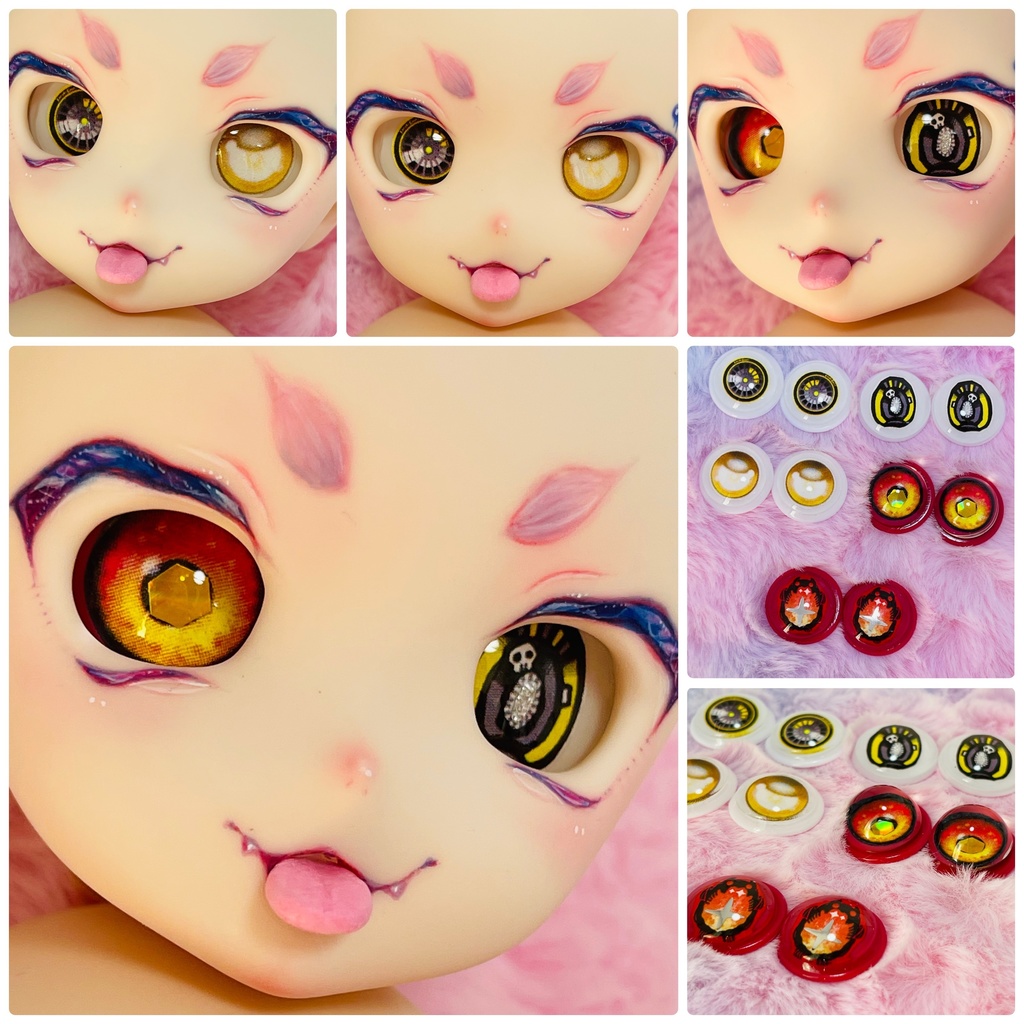 リトでびアイ(カボションアイ)MDDなどに 3つ入りセット