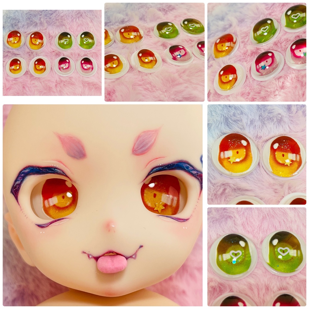 リトでびアイ(カボションアイ)MDDなどに 3つ入りセット