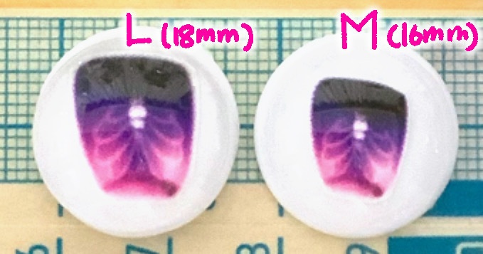 肋骨アイ(受注リトでびアイ) ラメあり