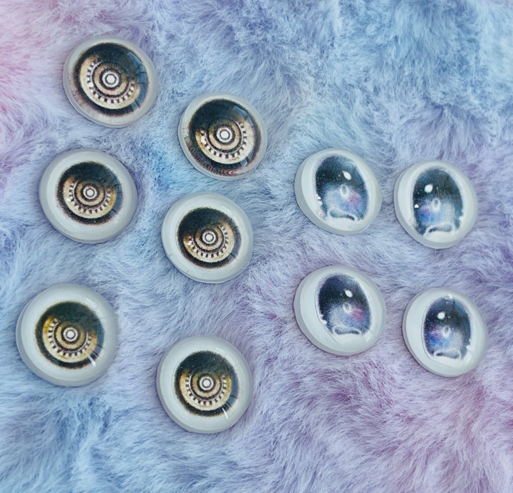 専用出品 14mmカボションアイ (2種)試作あり