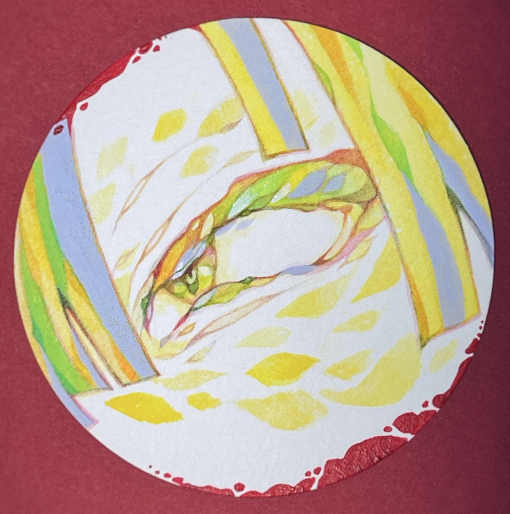 ミニ アナログ原画「企む三白眼241015」