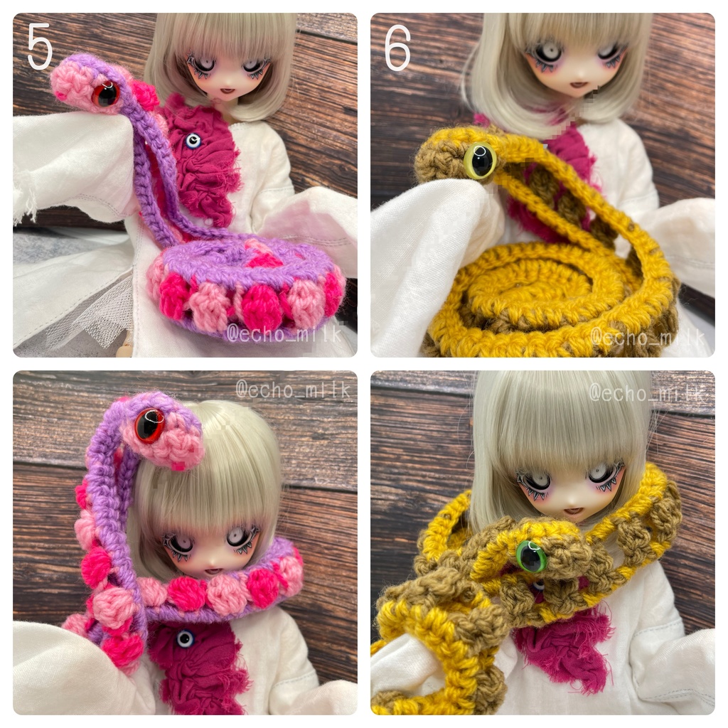 リトでび装備//芋虫マフラー 蛇の姿