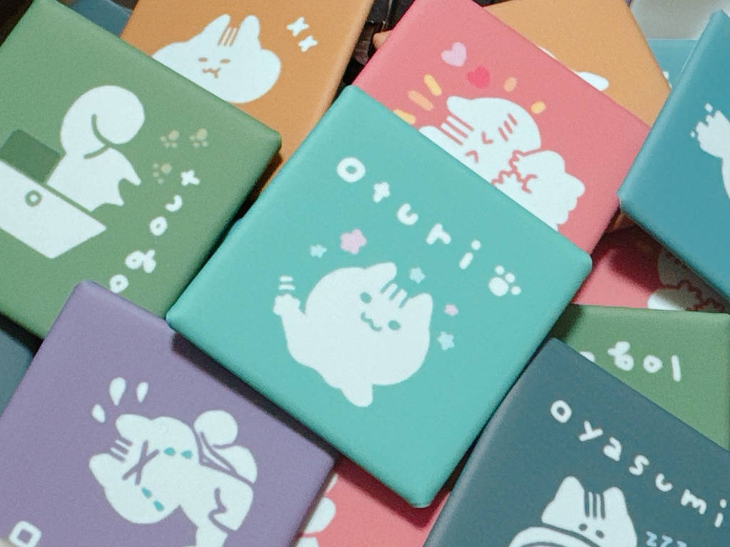 しかく缶バッチ(ランダム)