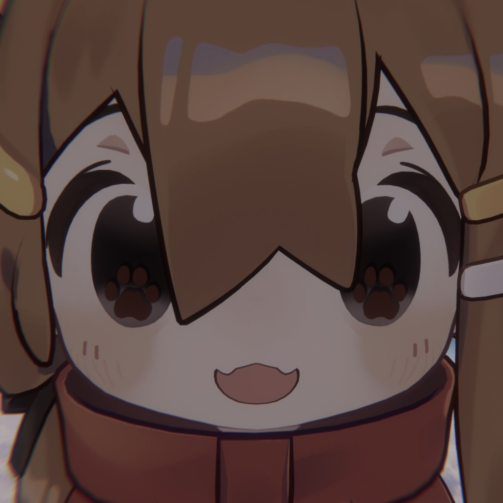 【VRchat】 まめひなた kipfel用 肉球 アイテクスチャ paws_eye