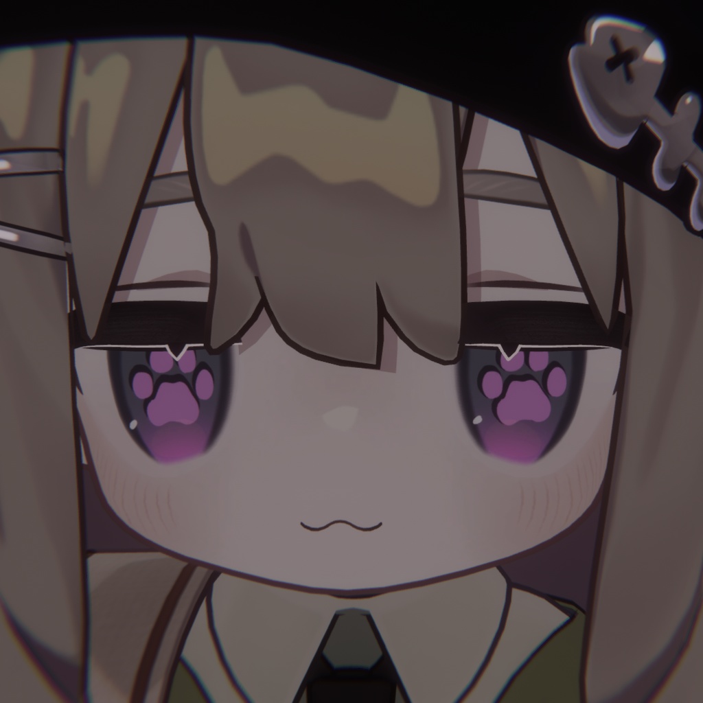 【VRchat】 まめひなた kipfel用 肉球 アイテクスチャ paws_eye