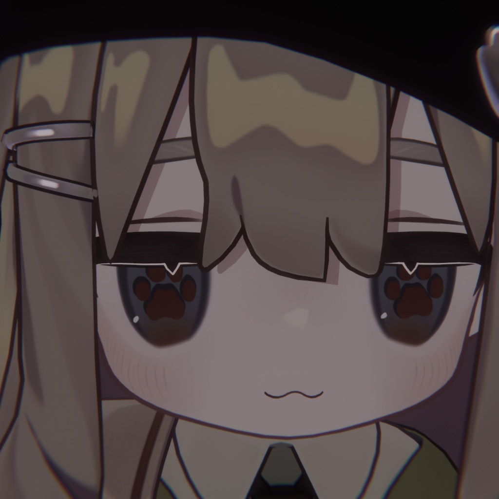 【VRchat】 まめひなた kipfel用 肉球 アイテクスチャ paws_eye