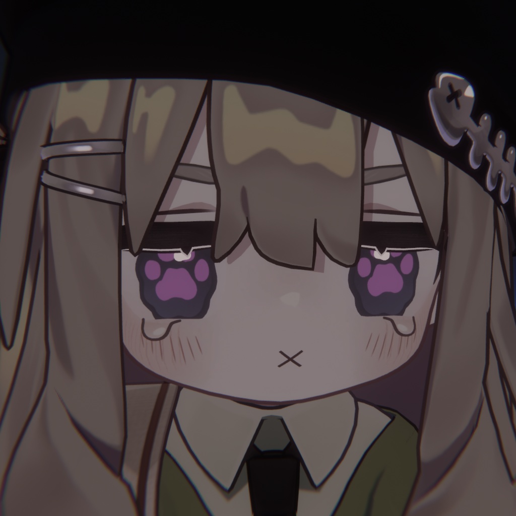 【VRchat】 まめひなた kipfel用 肉球 アイテクスチャ paws_eye