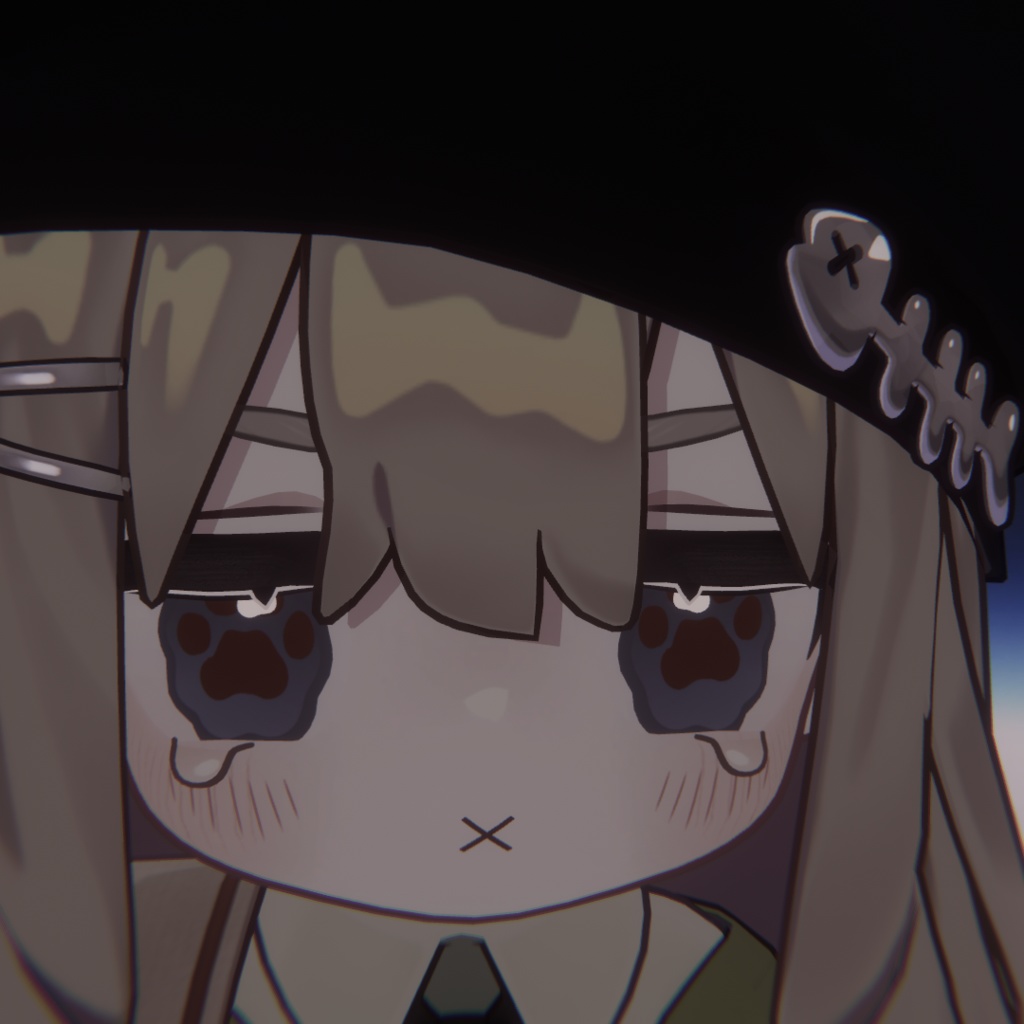 【VRchat】 まめひなた kipfel用 肉球 アイテクスチャ paws_eye