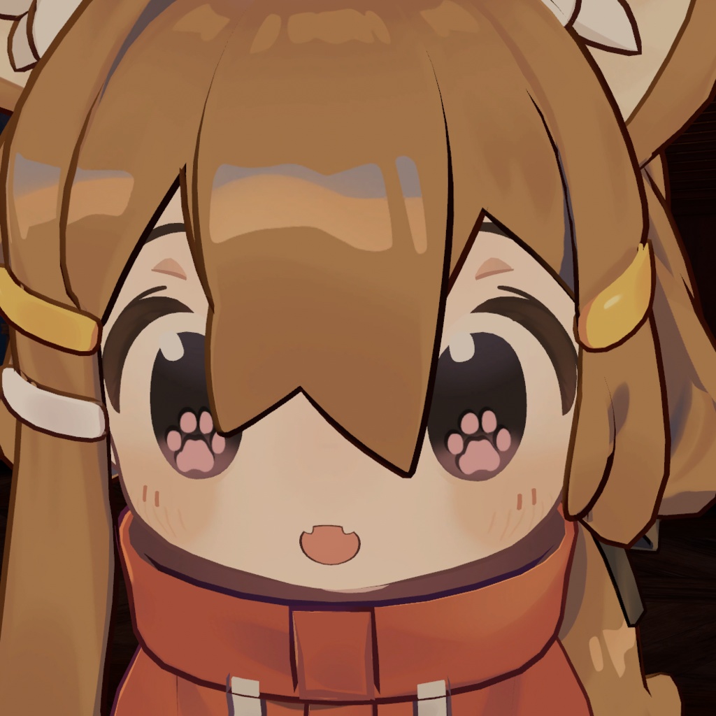 【VRchat】 まめひなた kipfel用 肉球 アイテクスチャ paws_eye