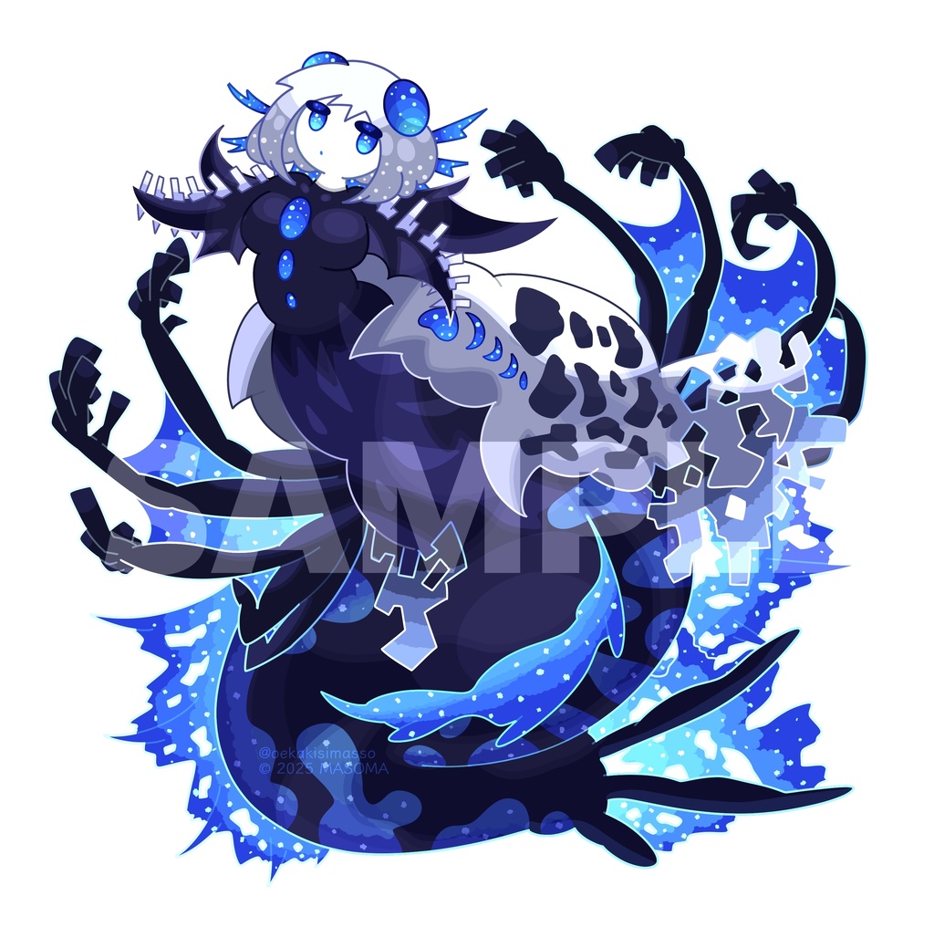 【受注生産】人魚ニュクス_アクリルキーホルダー(6cm)