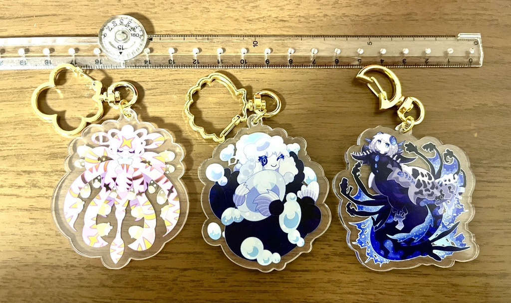 【受注生産】人魚ニュクス_アクリルキーホルダー(6cm)