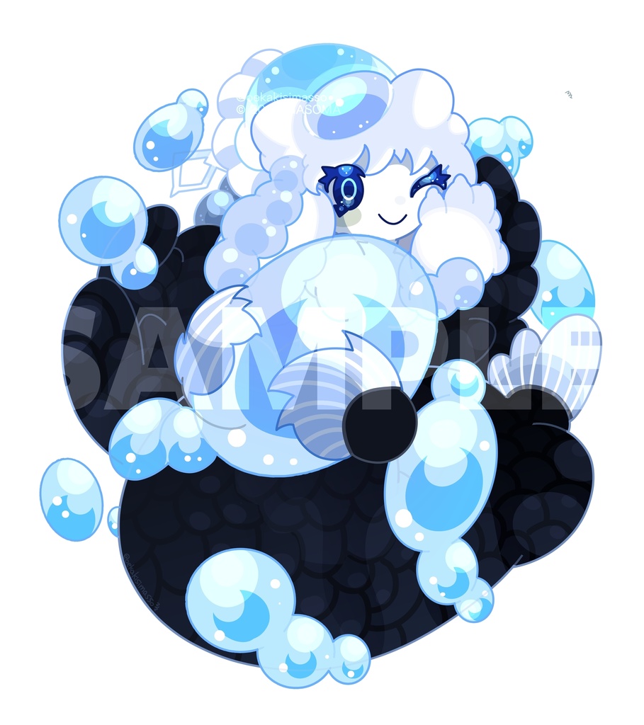 人魚ウラニャ_アクリルキーホルダー(6cm)