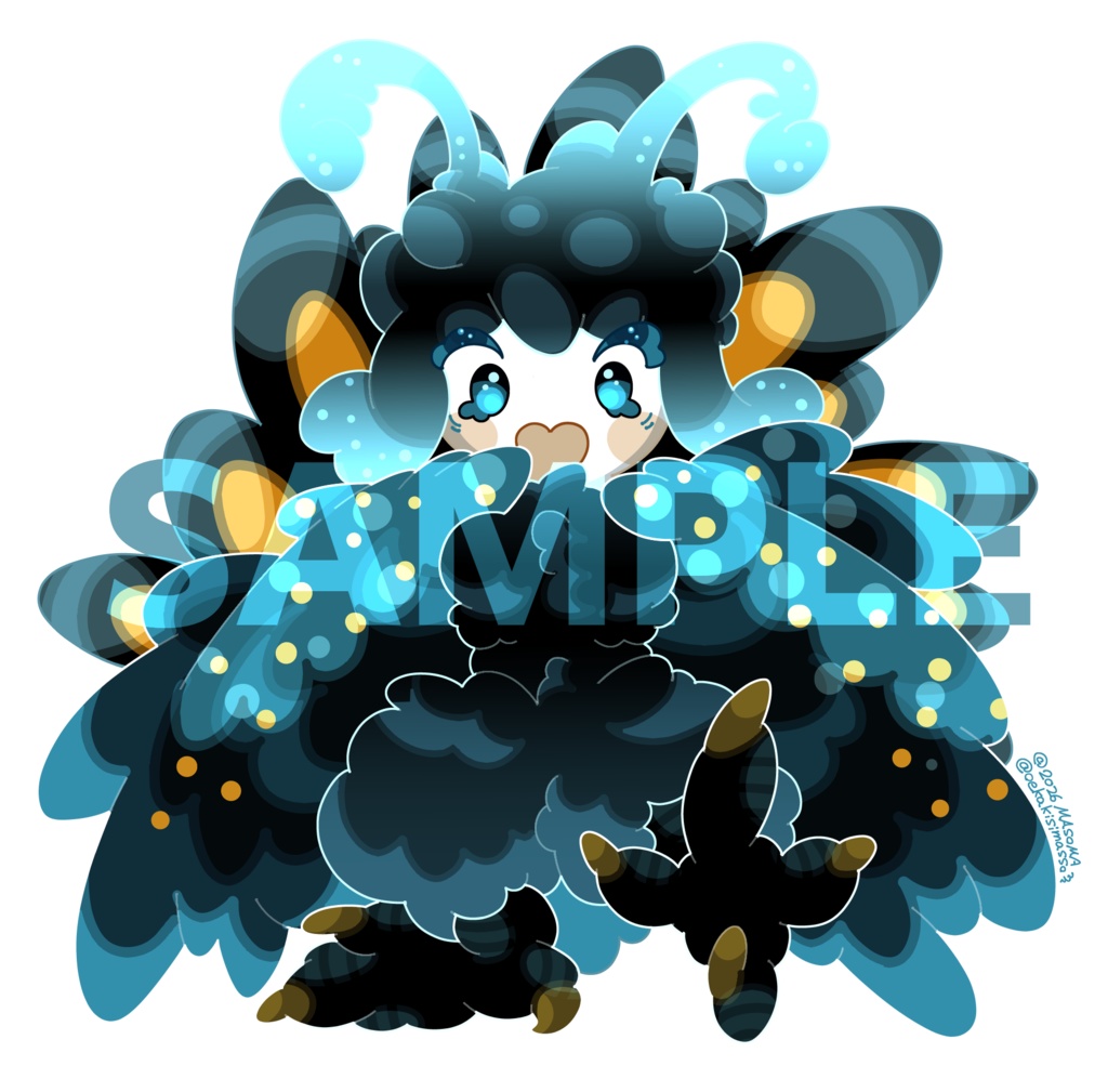 【pixiv FACTORY製品】アオジャコウアゲハーピー_アクリルキーホルダー