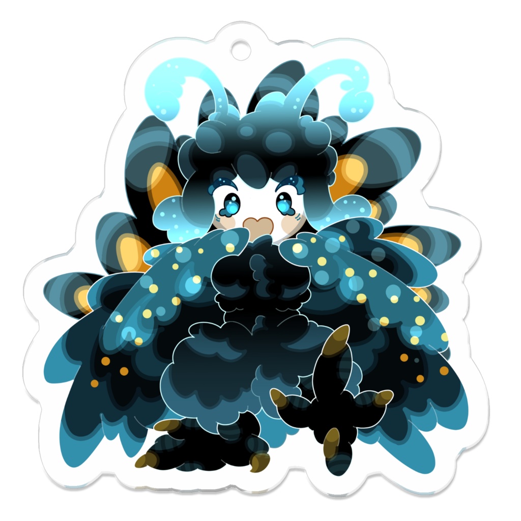 【pixiv FACTORY製品】アオジャコウアゲハーピー_アクリルキーホルダー