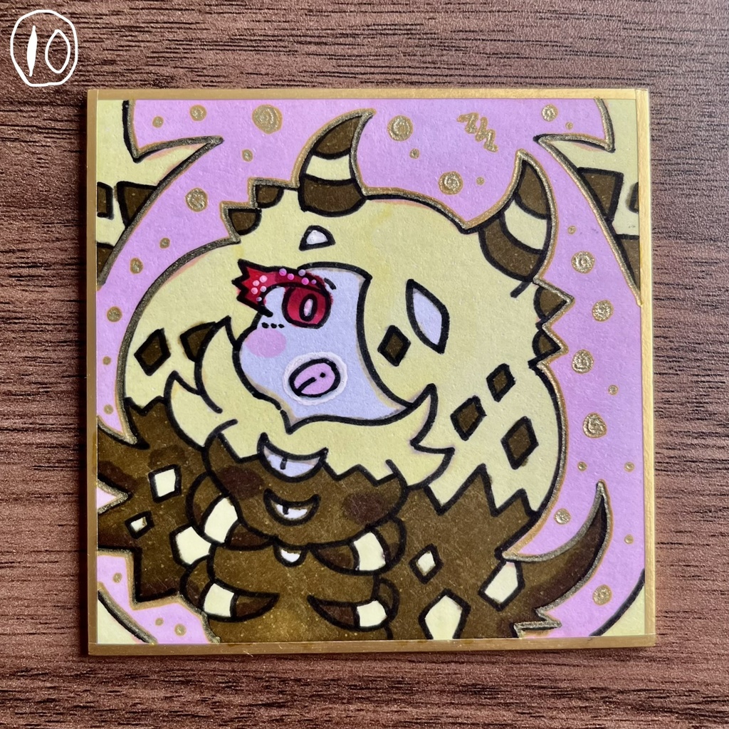 ミニマム原画 (手書き豆色紙)