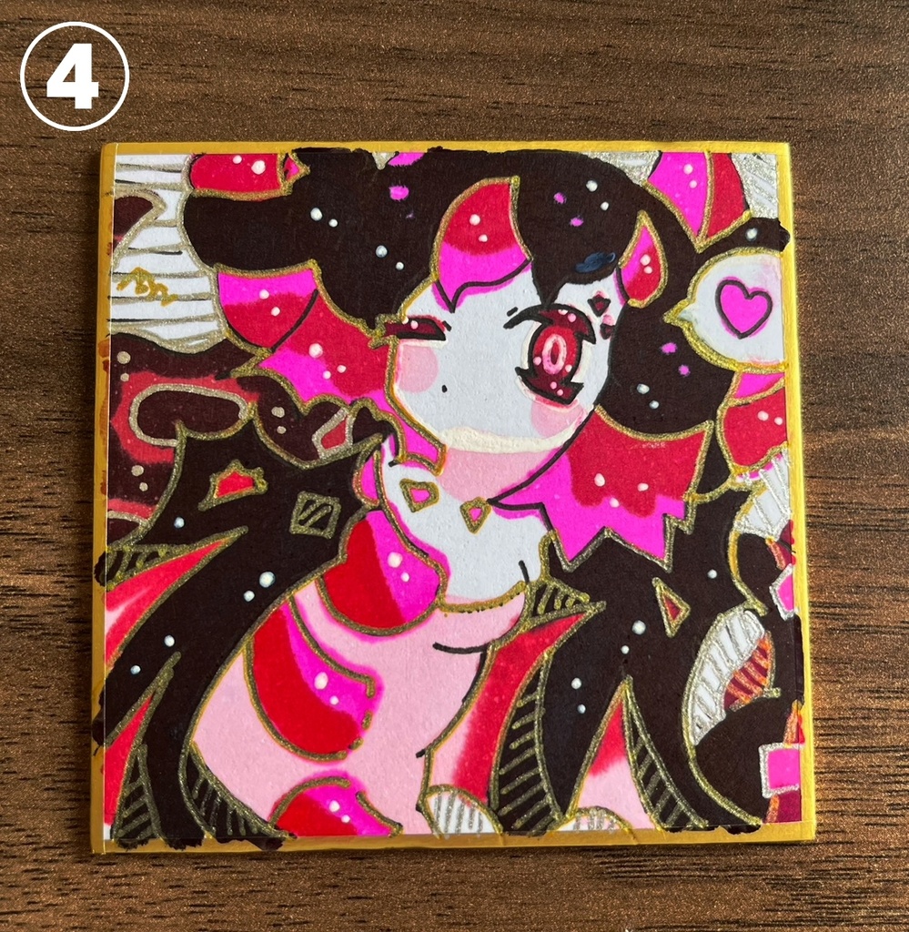 ミニマム原画 (手書き豆色紙)