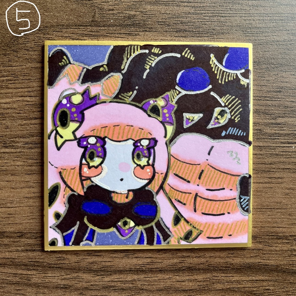 ミニマム原画 (手書き豆色紙)