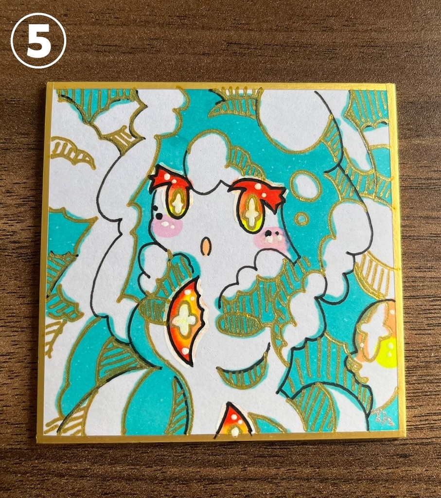 ミニマム原画 (手書き豆色紙)