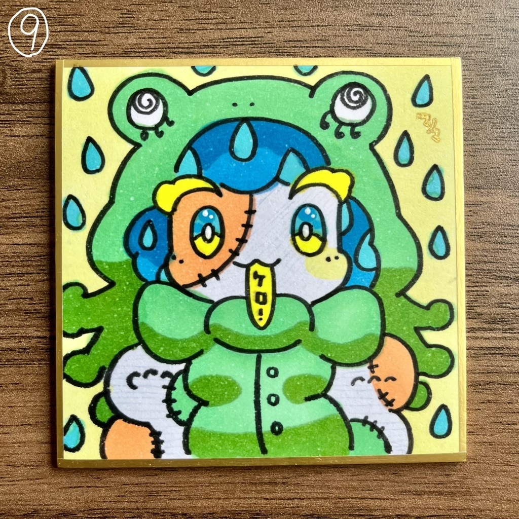ミニマム原画 (手書き豆色紙)