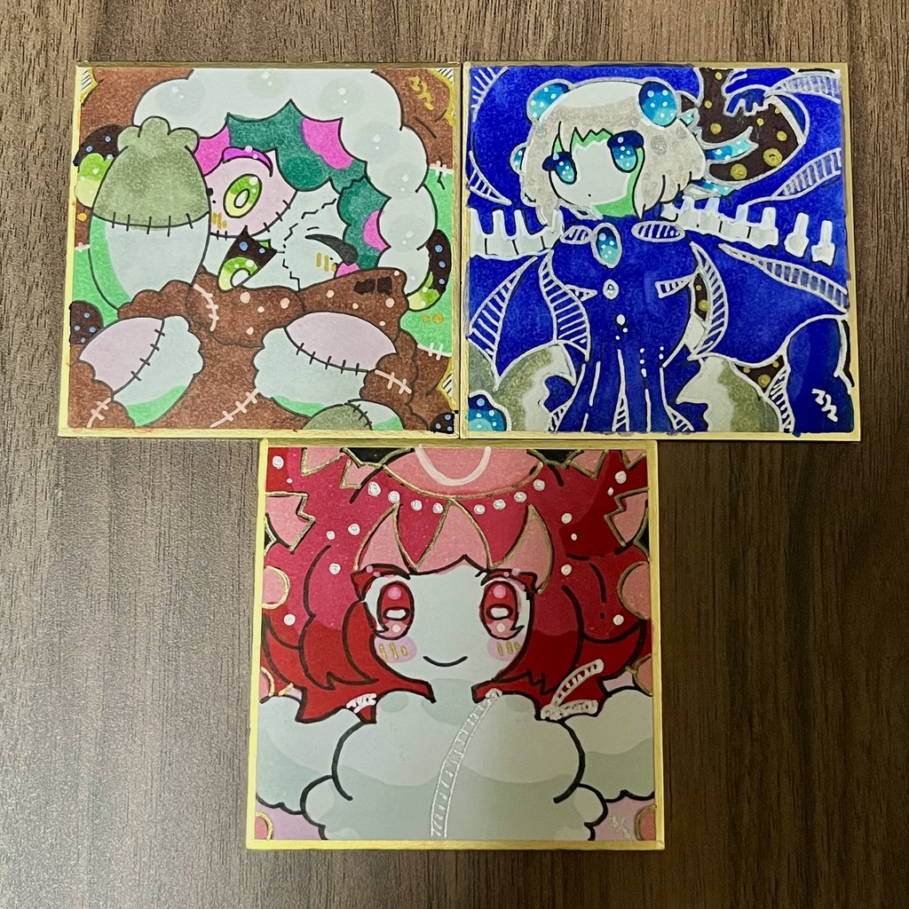 ミニマム原画 (手書き豆色紙)