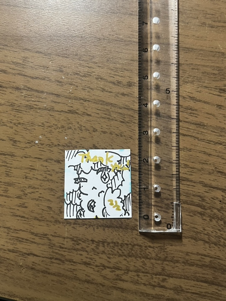 超ミニマム原画アクリルキーホルダー(手作り)