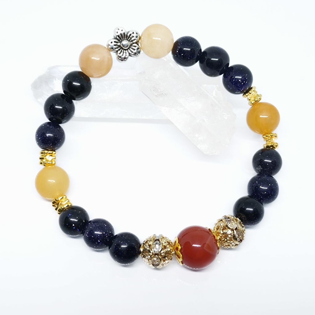 三日月宗近*極モチーフ天然石ブレスレット*