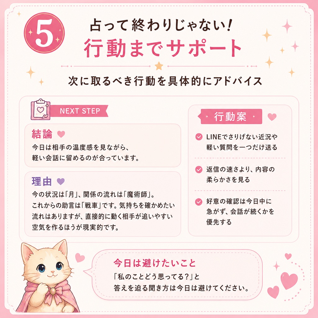 猫の恋愛タロット占い ~AI相談対応~