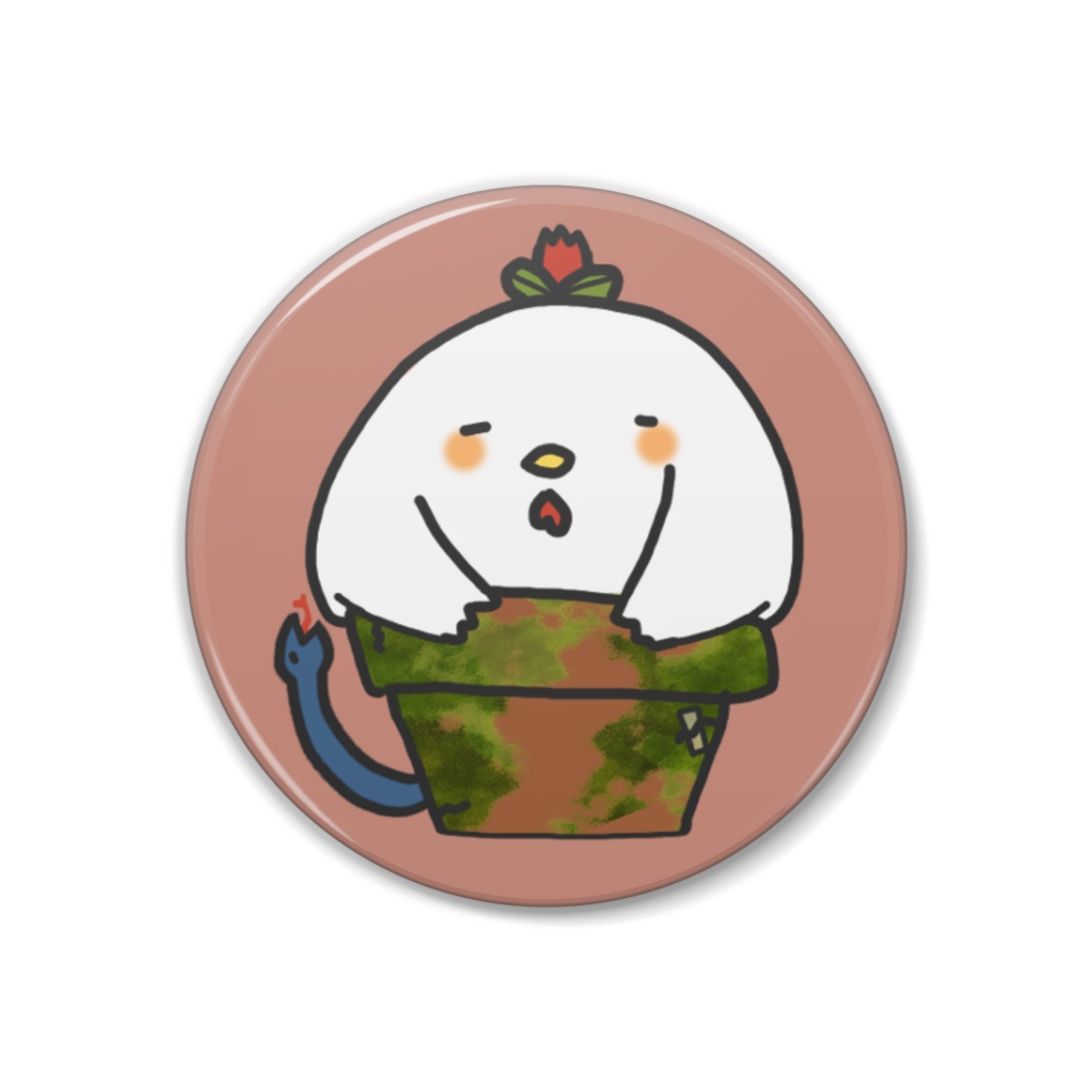 オリジナル缶バッチ「こけとりす」