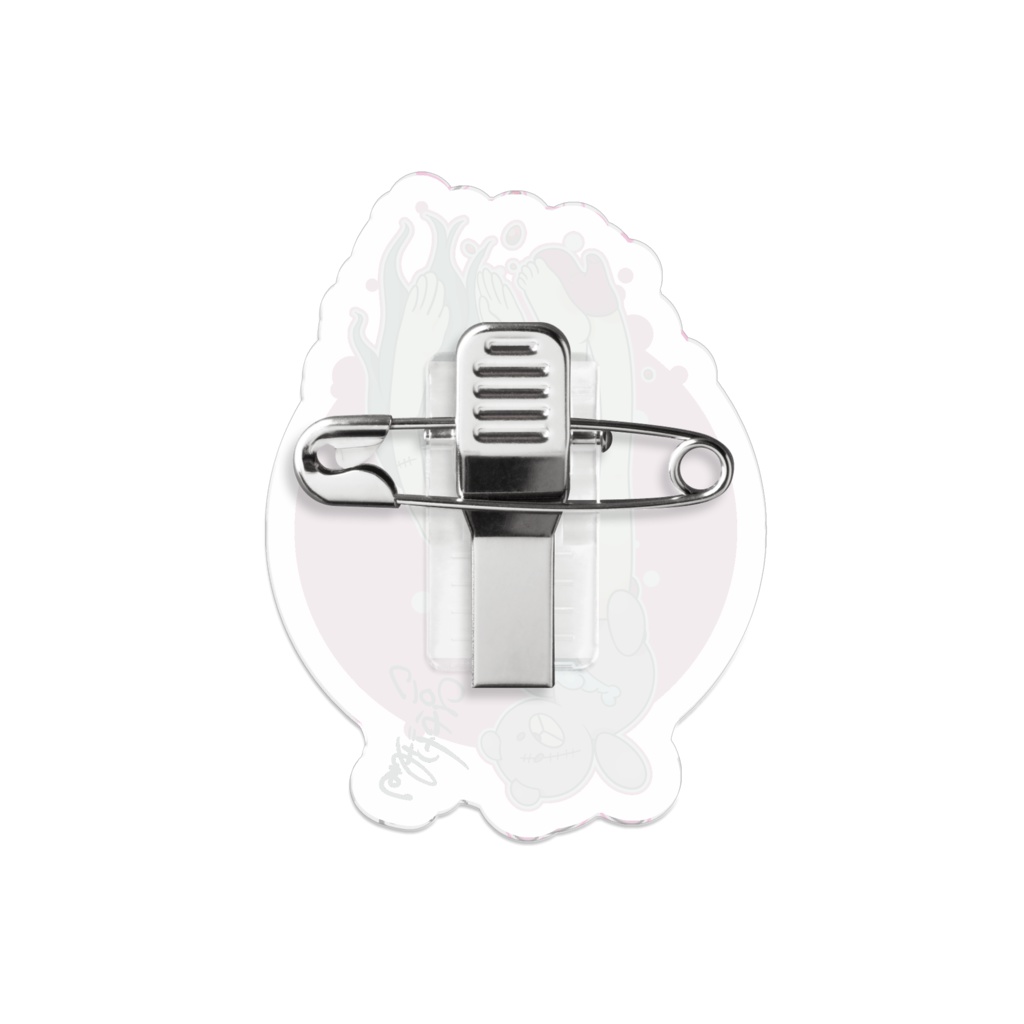 彼氏の元カノやっぱり許せないマン@アクリルバッジ