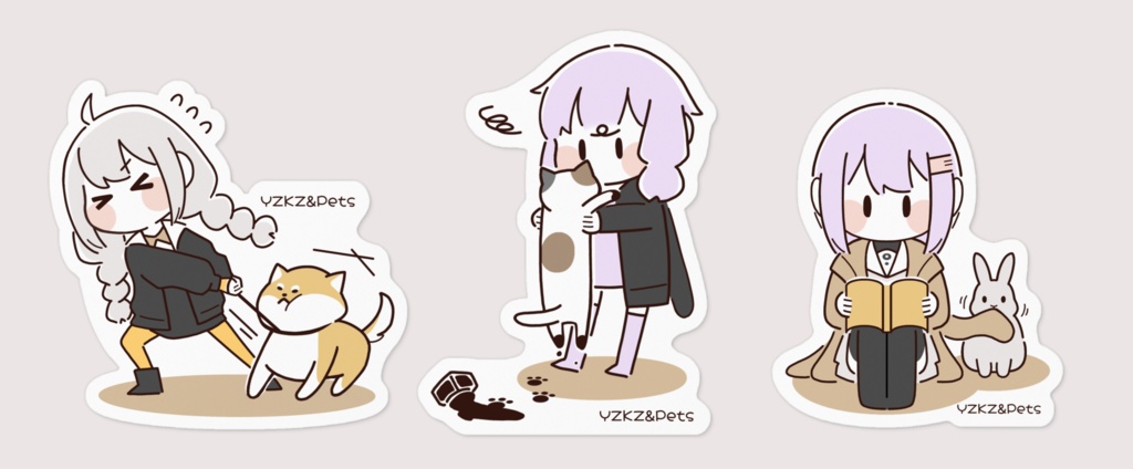 YZKZ&Petsステッカー