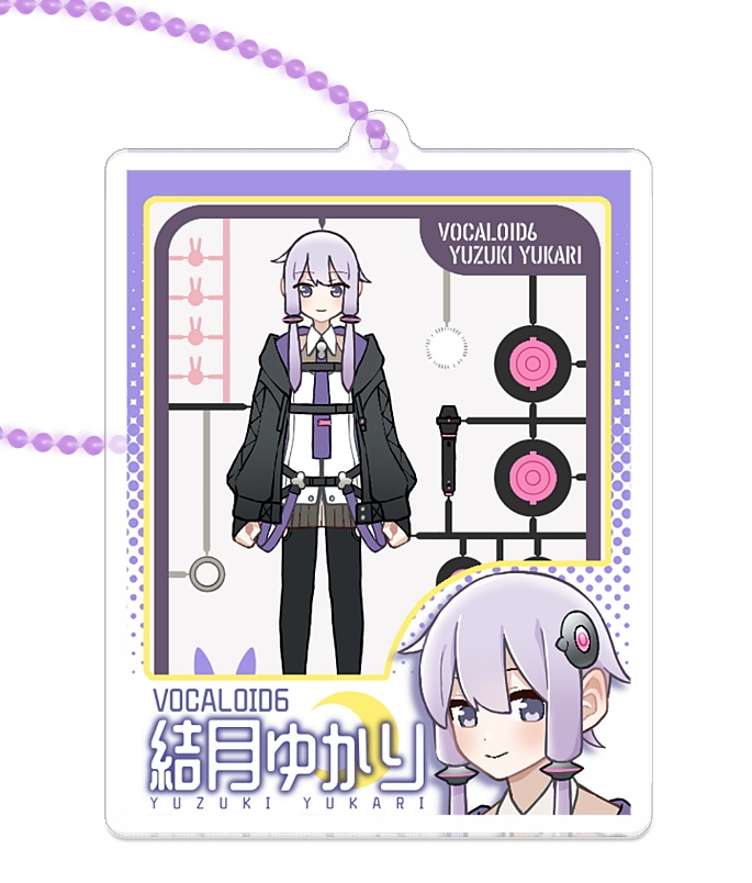 結月ゆかりプラモ風多層アクキー